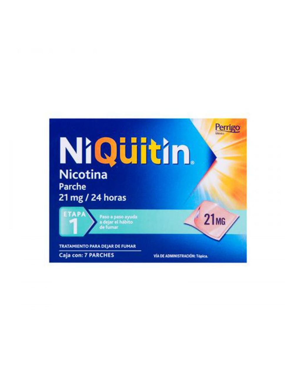 Farmacias del Ahorro, Niquitin etapa 1 con 7 parches