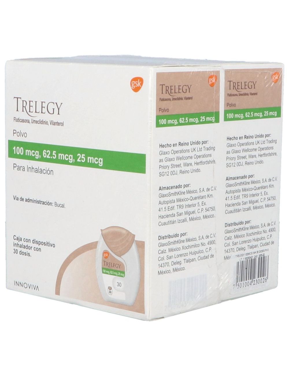 TRELEGY 100/62.5 MCG 30 DOS 2PACK NM TRELEGY 100/62.5 MCG 30 DOS 2PACK NM