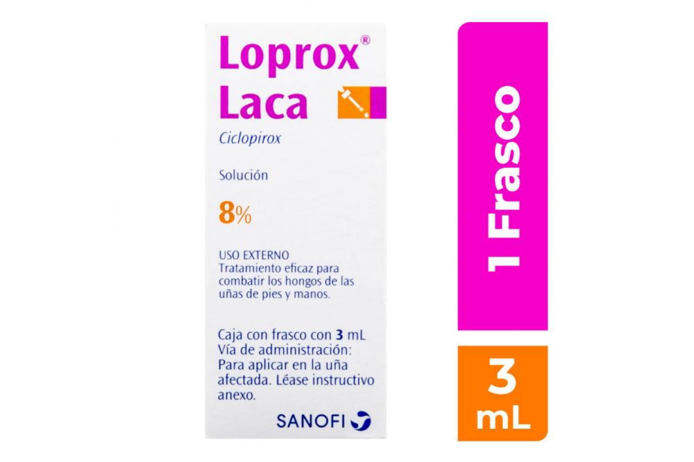 Loprox Laca Solución 8% Caja Con Frasco Con 3 mL