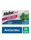 Melox Plus Caja Con 50 Tabletas Masticables Sabor Menta