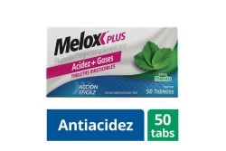 Melox Plus Caja Con 50 Tabletas Masticables Sabor Menta