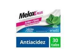 Melox Plus Caja Con 30 Tabletas Masticables Sabor Menta