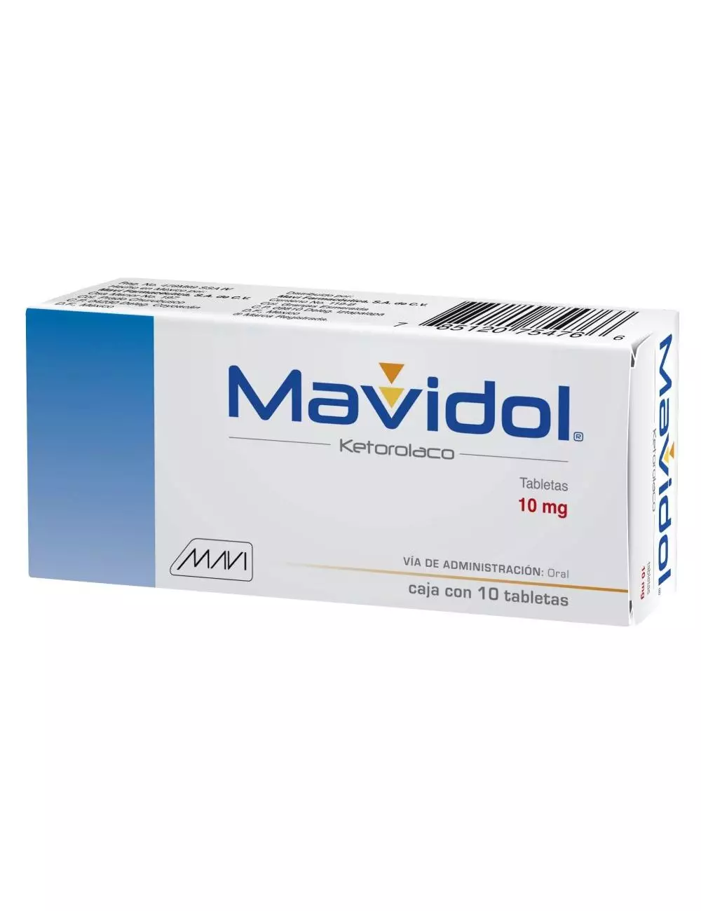 MAVIDOL 10 MG C/10 TAB