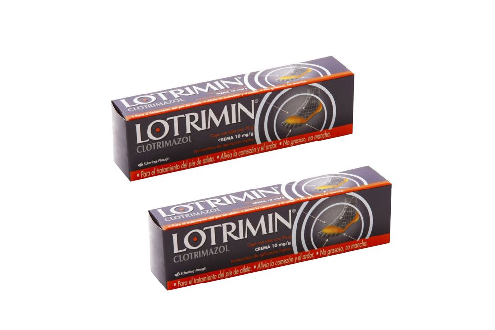 Lotrimin 10 mg/g Paquete De 2 Cajas Con Tubo Con 30g Cada Uno