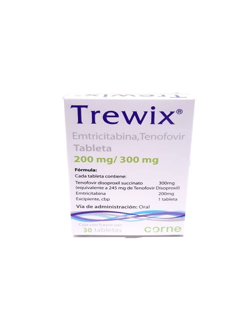 Trewix 200 mg/300 mg Caja Con Frasco Con 30 Tabletas Trewix 200 mg/300 mg Caja Con Frasco Con 30 Tabletas