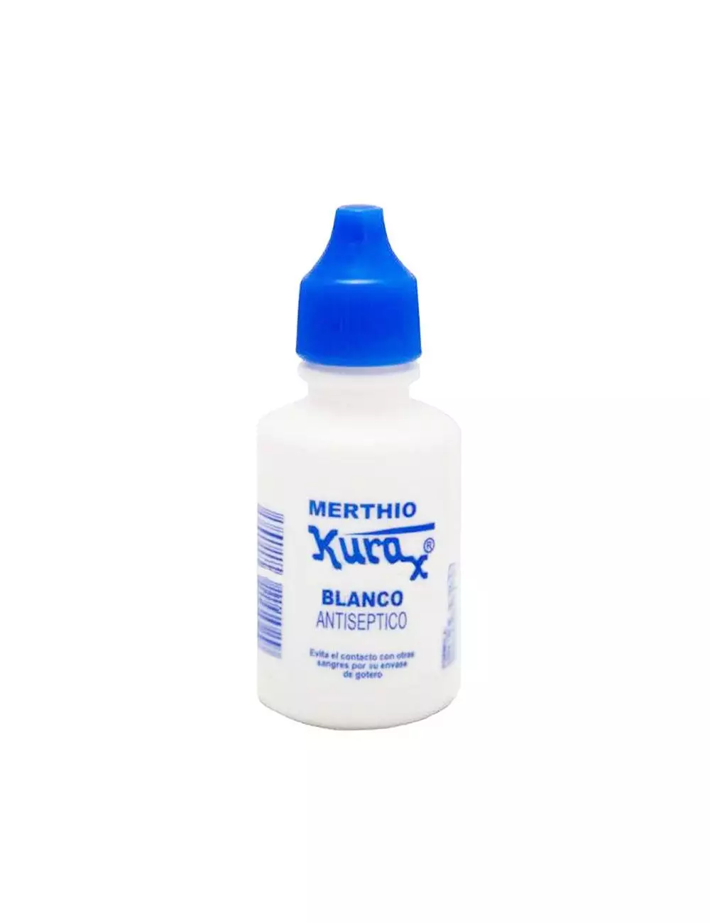 Kura X Merthio Blanco Antiséptico Frasco Gotero Con 25mL