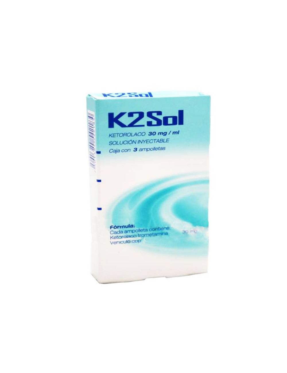 K2Sol 30 mg /1 mL Caja Con 3 Ampolletas Solución Inyectable
