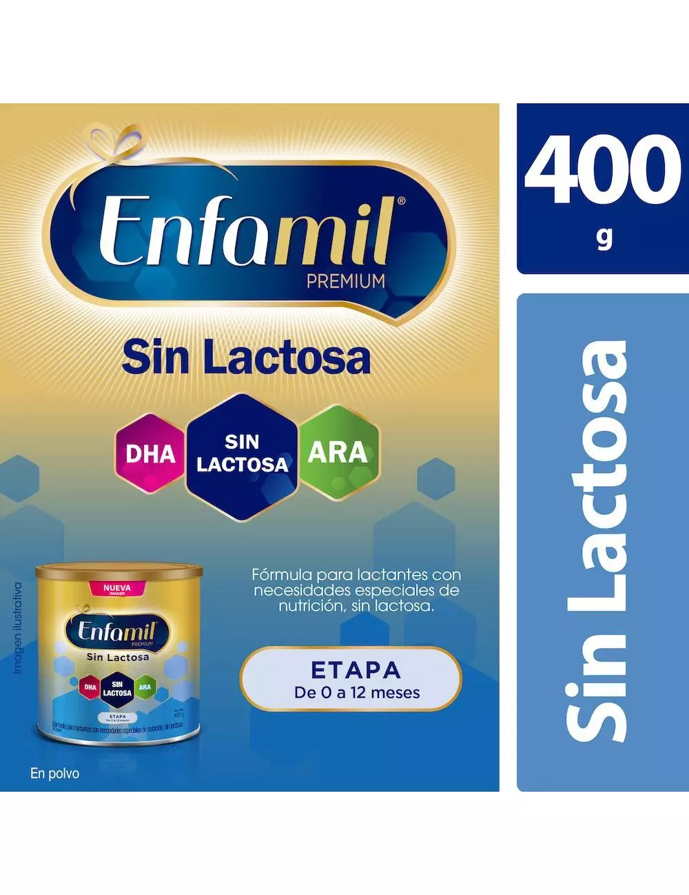 Enfamil Premium Sin Lactosa, 400 g