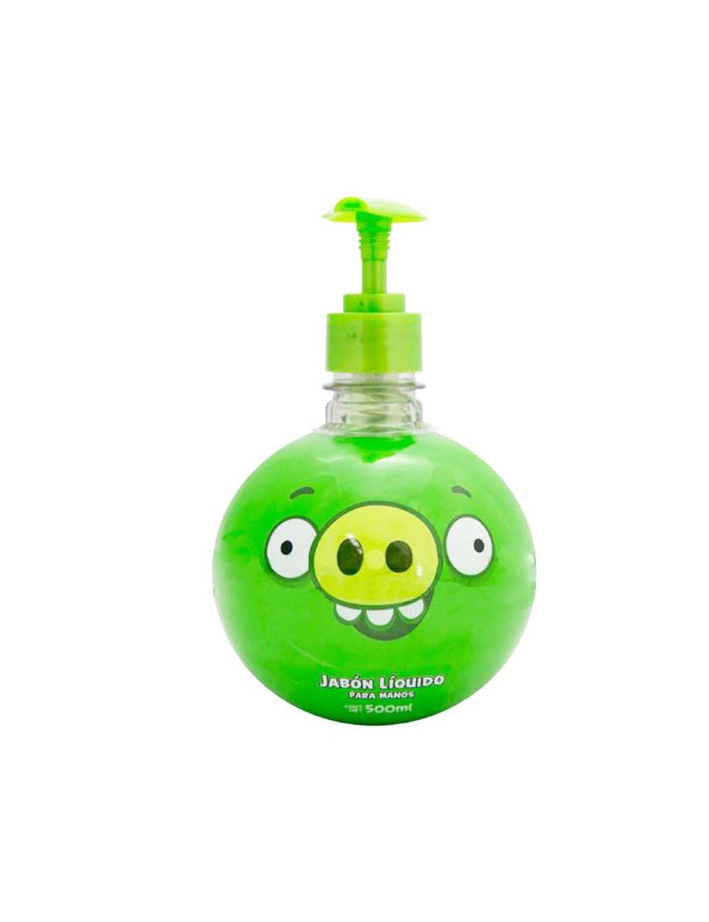 JABÓN LÍQUIDO PARA MANOS FRASCO CON 500 ML FIGURA ANGRY BIRDS