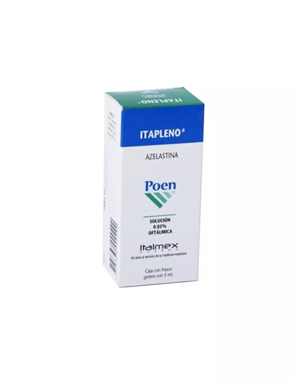 Itapleno Solución Oftálmica 0.5 %  Caja con Frasco Gotero de 5 mL