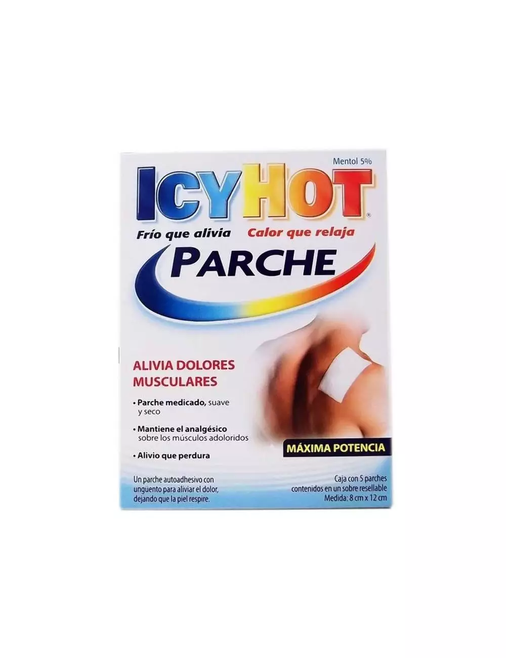 Icy Hot Parche 8 x 12 cm Caja Con 5 Parches