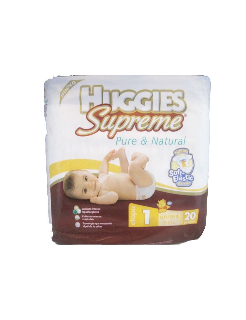 Huggies Supreme Etapa 1 De 4-6 Kg Empaque Con 20 Pañales