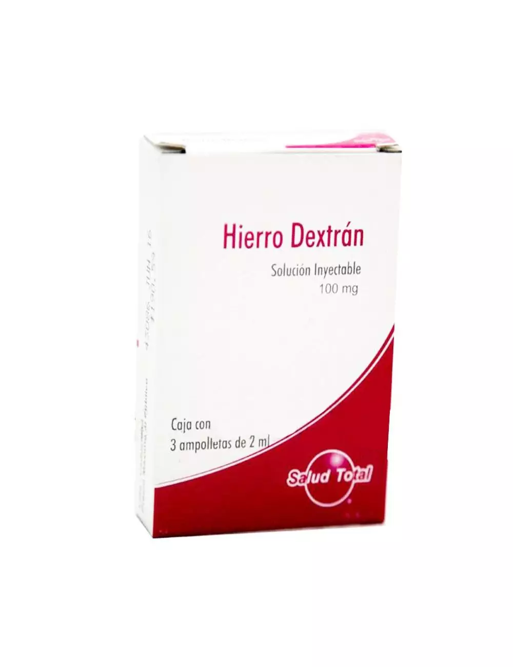 HIERRO DEXTRAN  100 MG SOLUCIÓN INYECTABLE CAJA CON 3 AMPOLLETAS