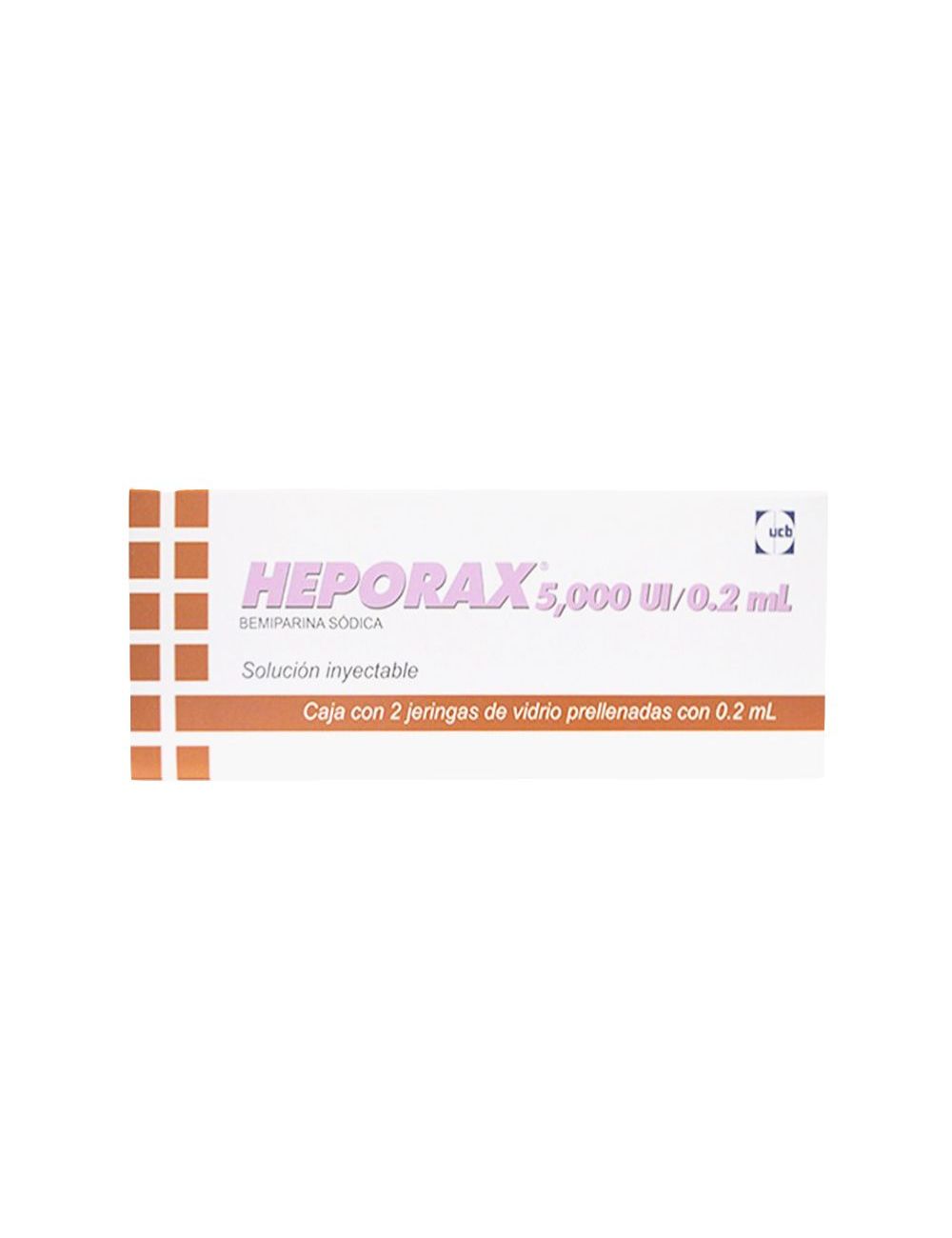 Heporax 5000 UI/0.2 mL Caja Con 2 Jeringas Prellenadas - RX