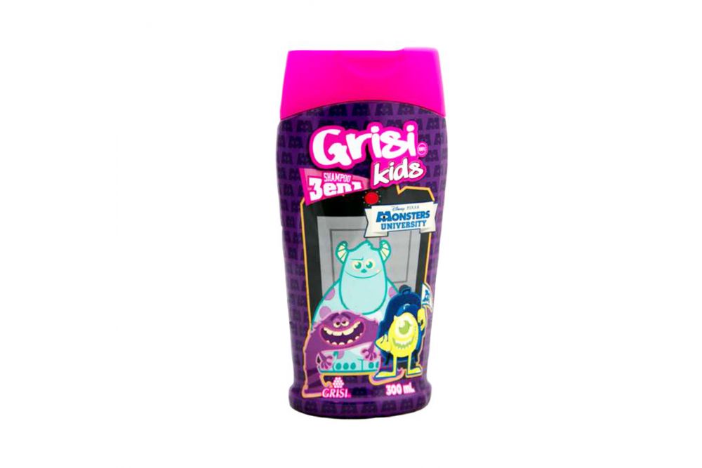 Grisi Kids Shampoo 3 En 1 Monsters University Botella Con 300mL