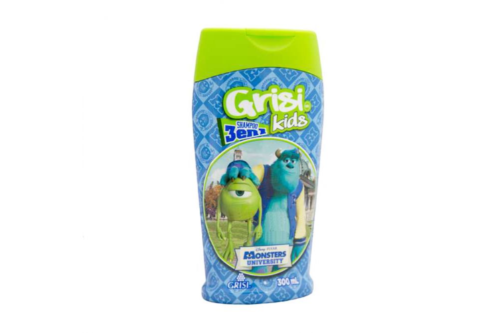 Grisi Kids Shampoo 3 En 1 Monster University Botella Con 300mL