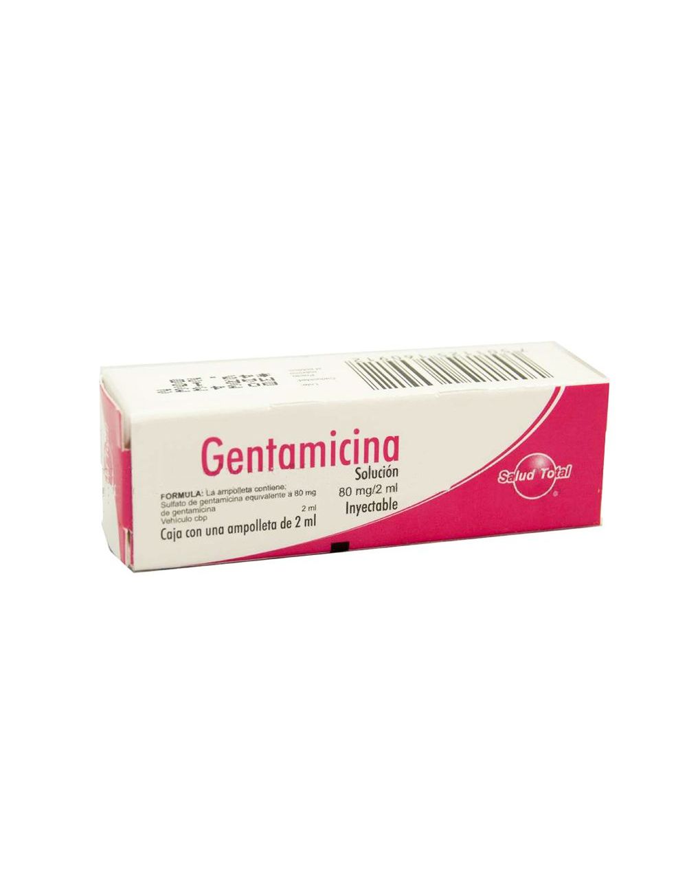 Gentamicina 80 mg Solución Inyectable Caja Con 1 Ampolleta –RX2