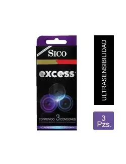 Sico Excess Preservativo Caja Con 3 Condones