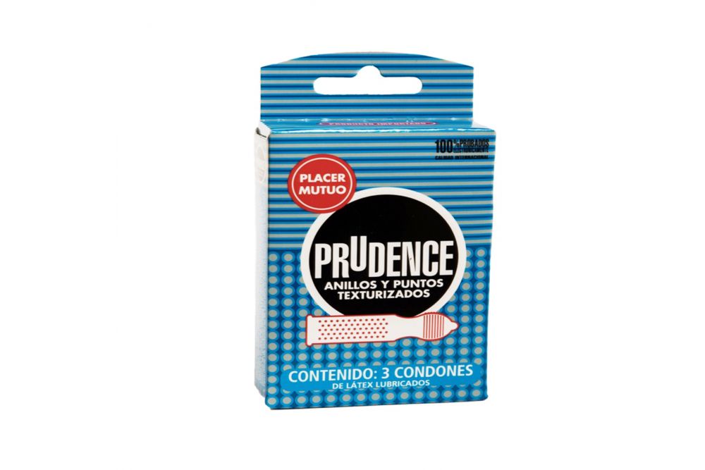 Prudence Anillos Y Puntos Texturizados Caja Con 3 Condones