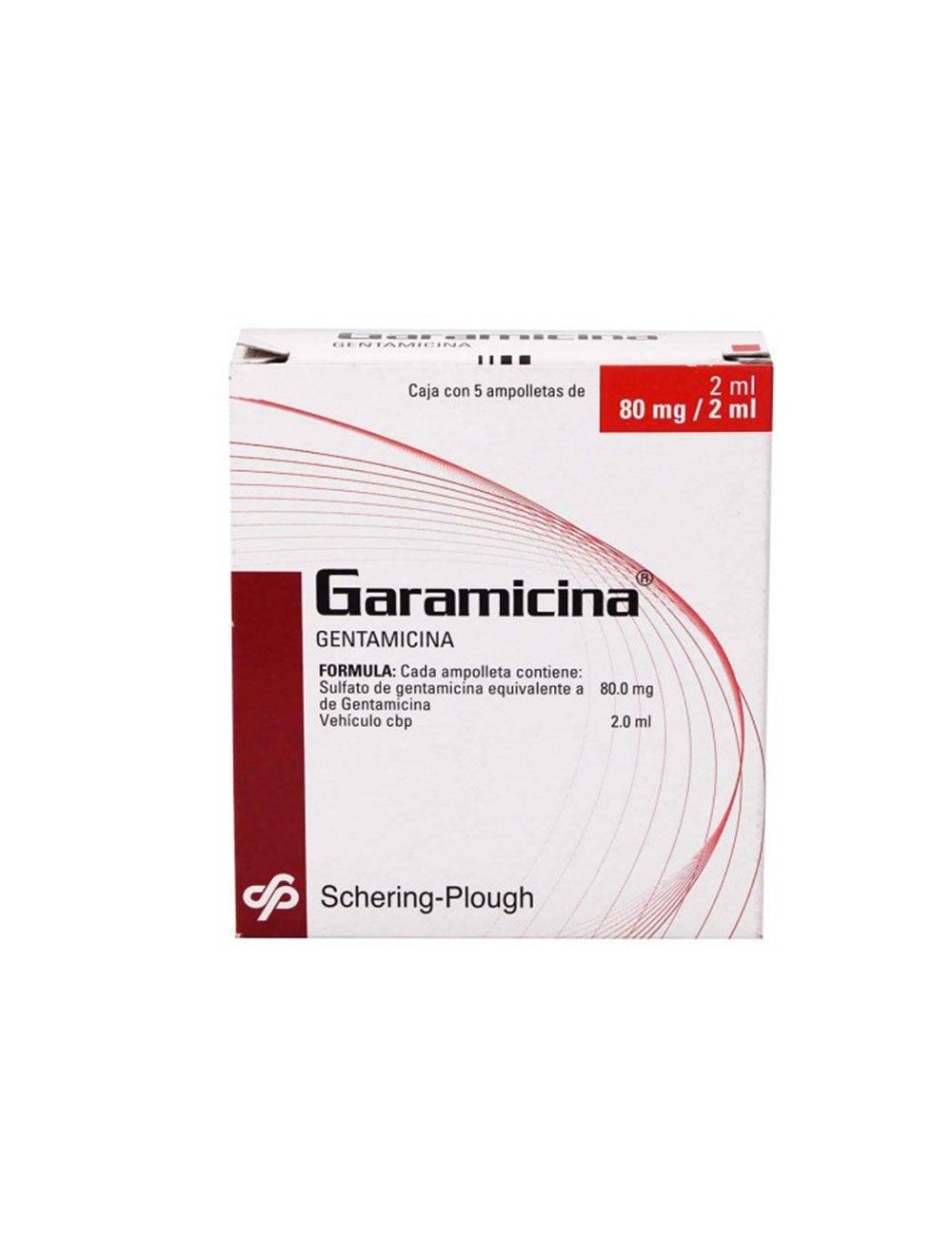 Garamicina 80mg Caja Con 5 Ampolletas De 2 mL -RX2