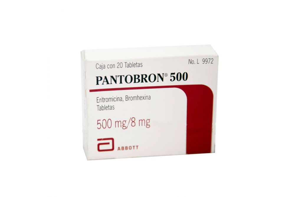 FRM-Pantobron 500 500mg/8mg Caja Con 20 Tabletas - RX2