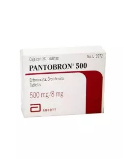 FRM-Pantobron 500 500mg/8mg Caja Con 20 Tabletas - RX2