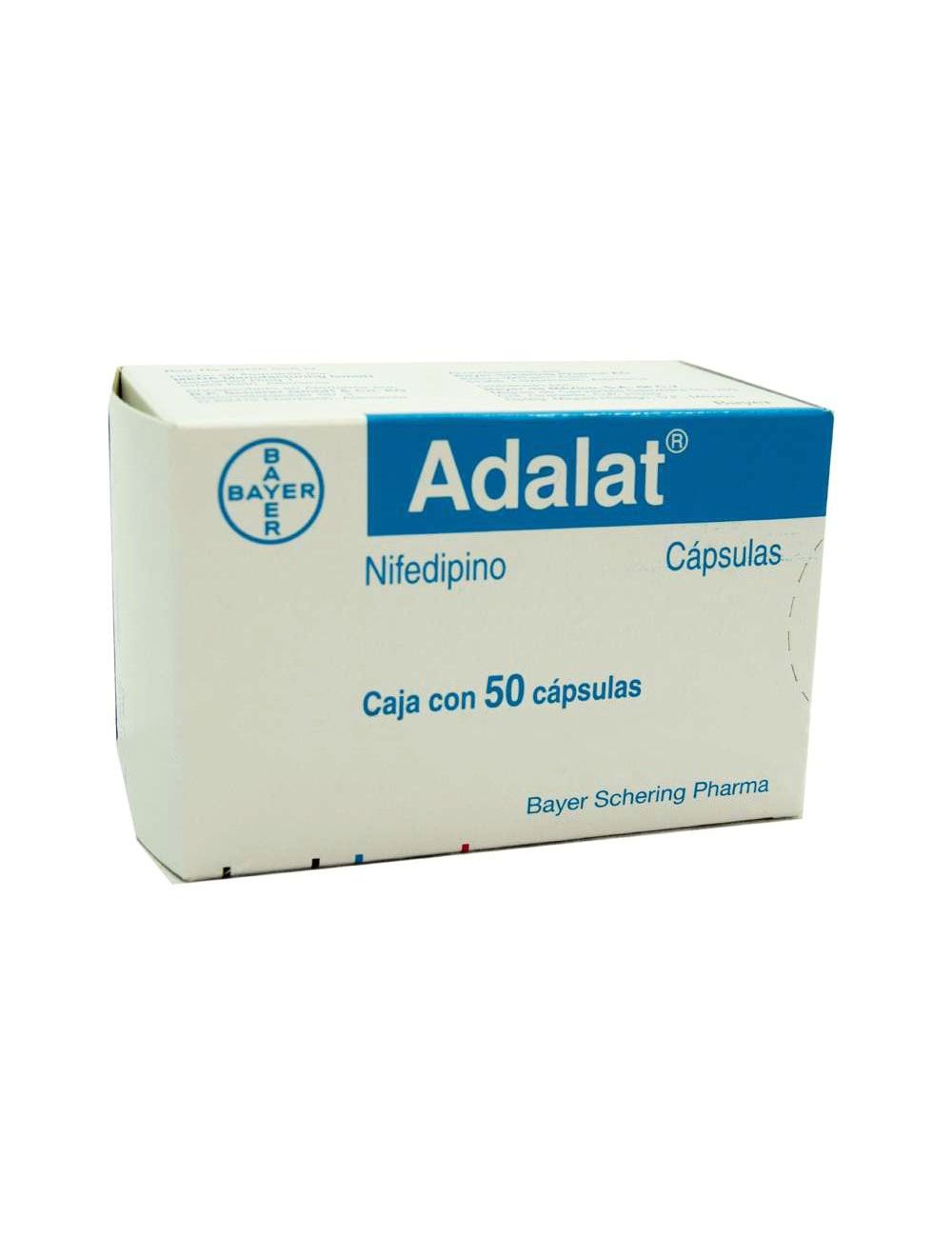 Adalat 10 mg Caja Con 50 Cápsulas