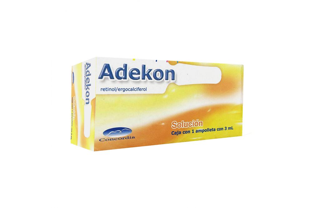 Adekon Solución Ingerible Caja Con 1 Ampolleta Con 3 mL