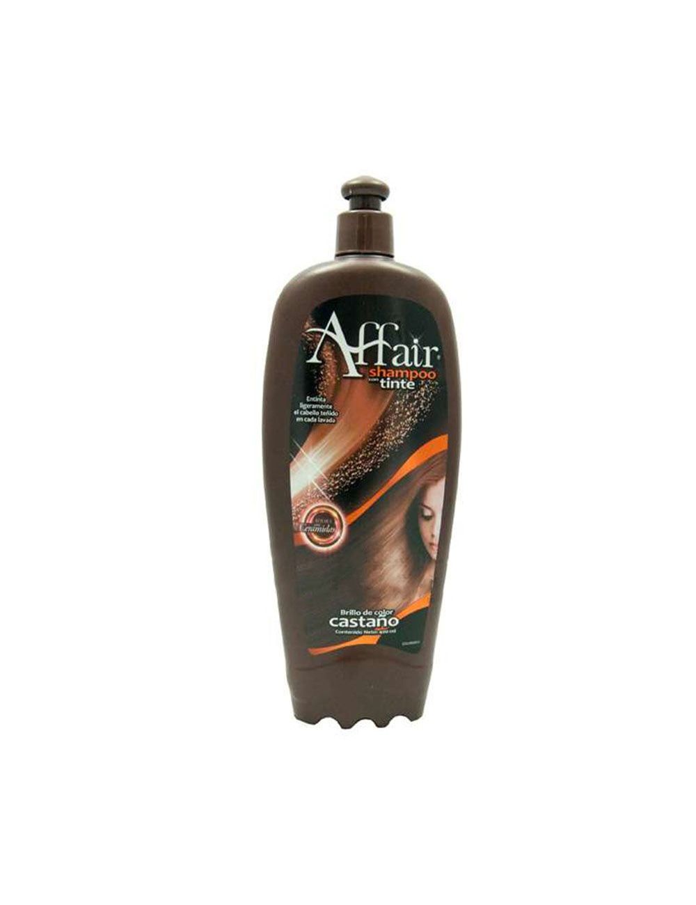Affair Shampoo Con Tinte Color Castaño Botella Con 400 mL