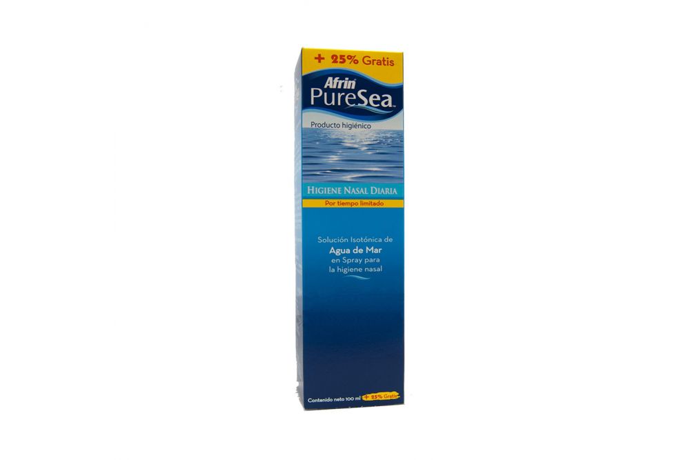 Afrin Puresea Caja Con Botella En Spray Con 100 mL+ 25%