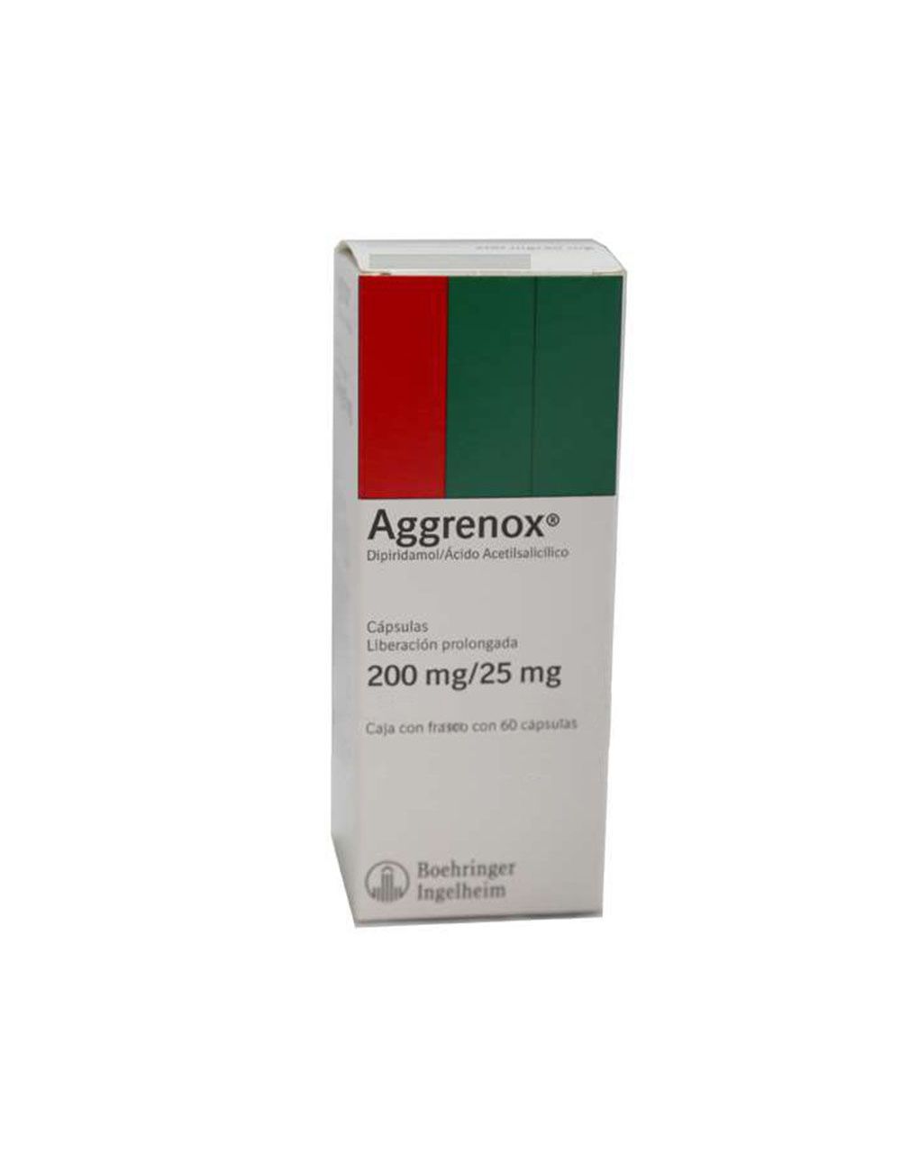 Aggrenox 200 mg  Frasco Con 60 Cápsulas - RX