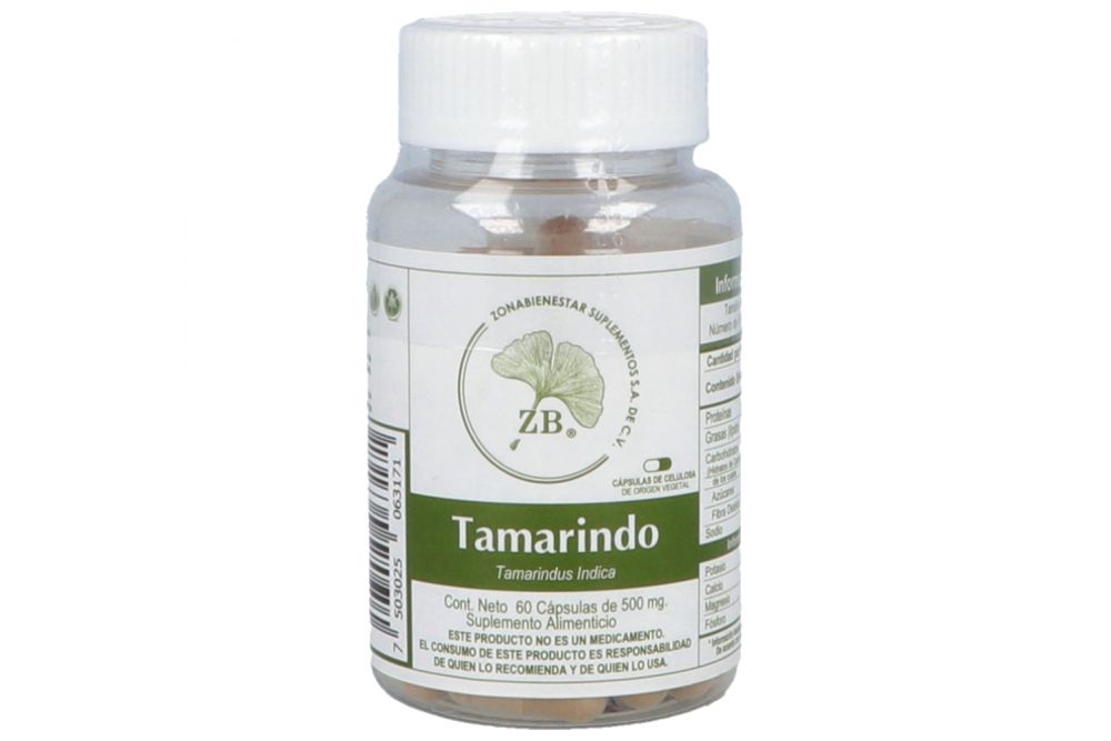 Tamarindo Bote Con 60 Cápsulas De 500 mg