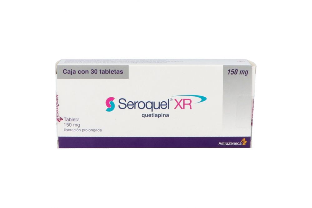 Seroquel XR 150 mg Caja Con 30 Tabletas