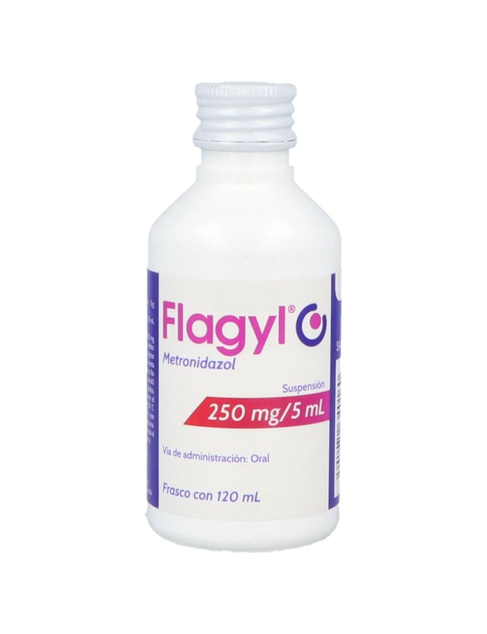 Flagyl Suspensión 250mg/5mL Frasco Con 120mL Flagyl Suspensión 250mg/5mL Frasco Con 120mL