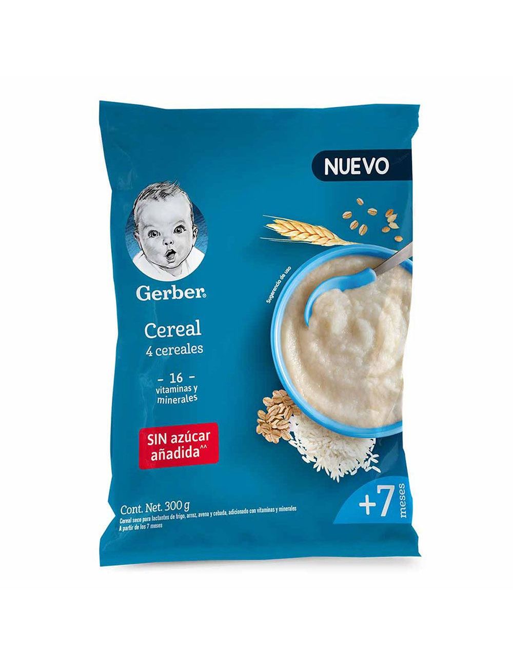 Gerber 4 Cereales 2Da Etapa Bolsa Con 300 g Gerber 4 Cereales 2Da Etapa Bolsa Con 300 g