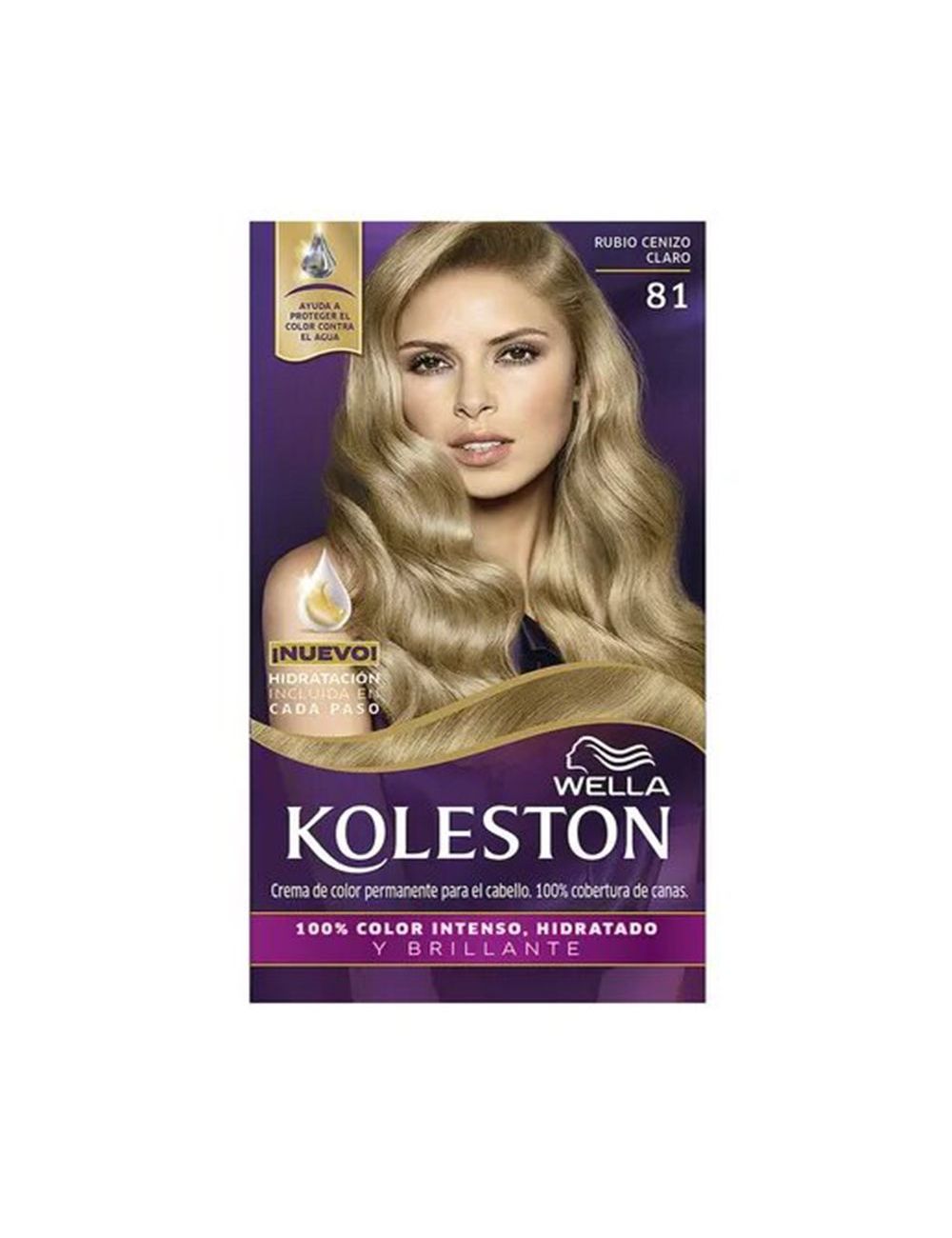 Tinte Koleston Rubio Cenizo Claro 81 Caja Con Tinte