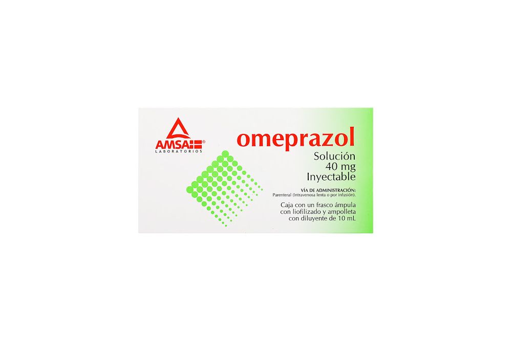 Omeprazol IV 40 mg Caja Con 1 Ampolleta