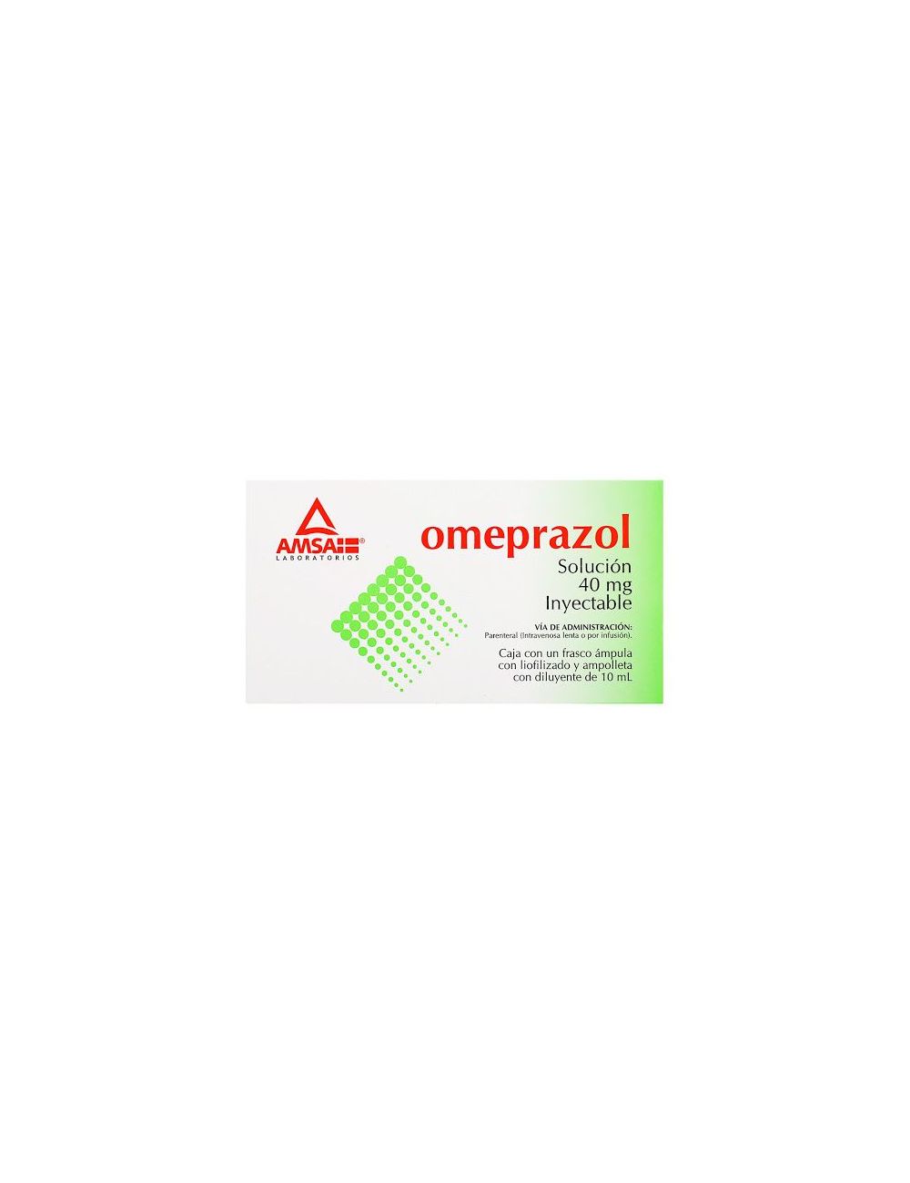 Omeprazol IV 40 mg Caja Con 1 Ampolleta