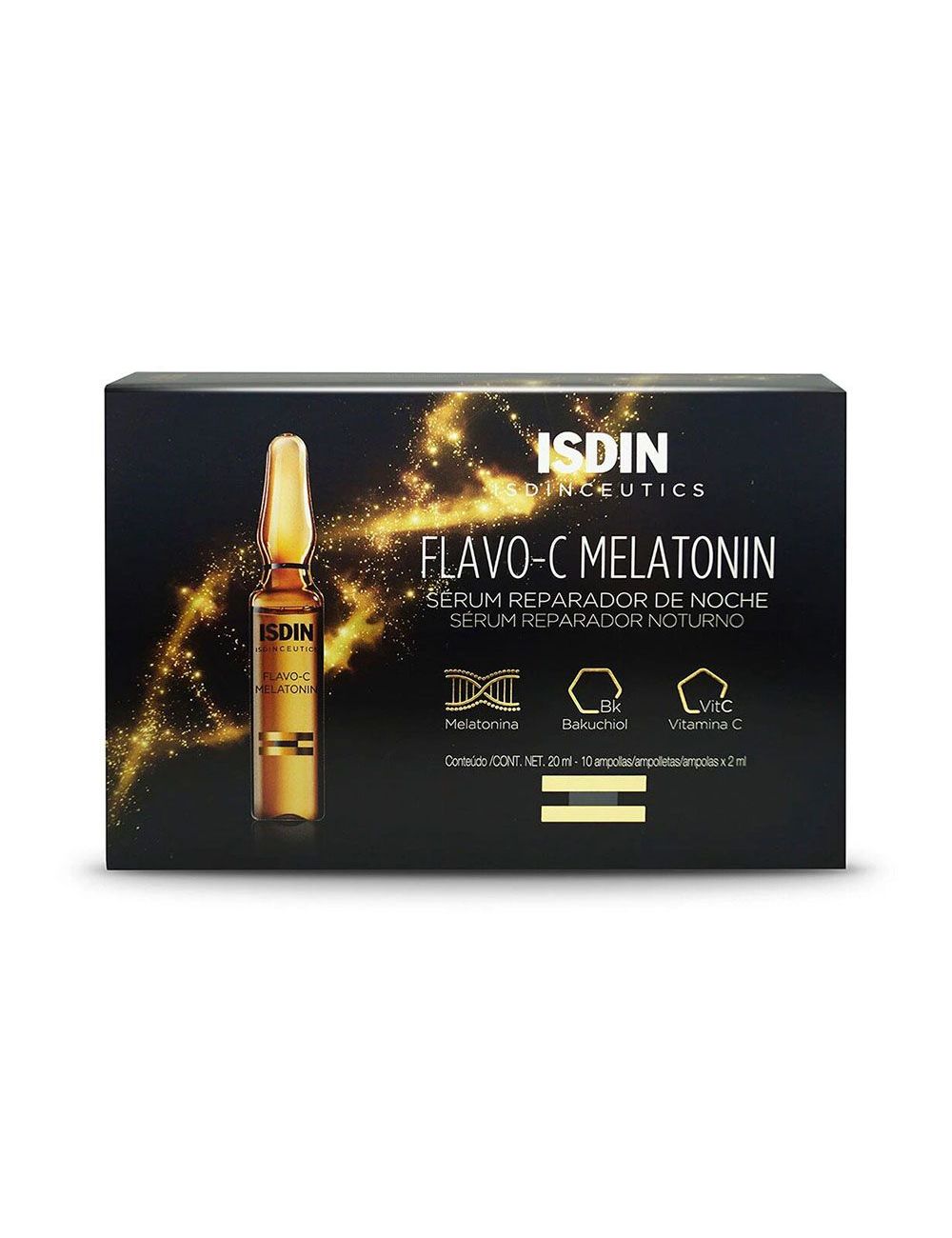 Isdinceutics Flavo-C Serum Raparador De Noche Caja Con 10 Ampolletas De 2 mL Isdinceutics Flavo-C Serum Raparador De Noche Caja Con 10 Ampolletas De 2 mL