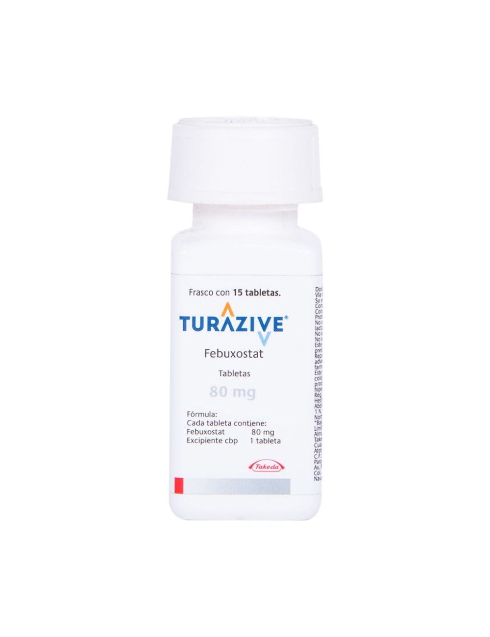 Turazive® 80 mg (Febuxostat) - Frasco con 15 Tabletas - Eurofarma