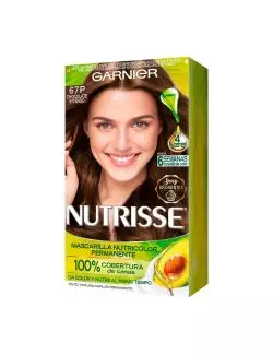 TINTE PERMANENTE GARNIER NUTRISSE  MASCARILLA NUTRICOLOR  CHOCOLATE  PURRO 67P