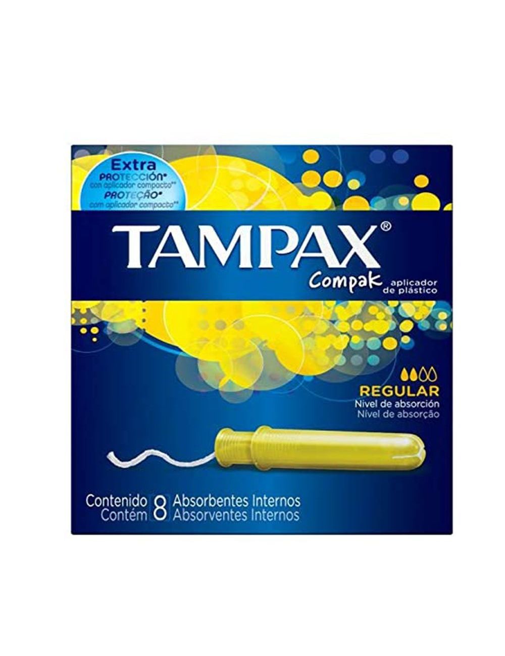 TAMPAX COMPAK REGULAR CAJA CON 8 UNIDADES