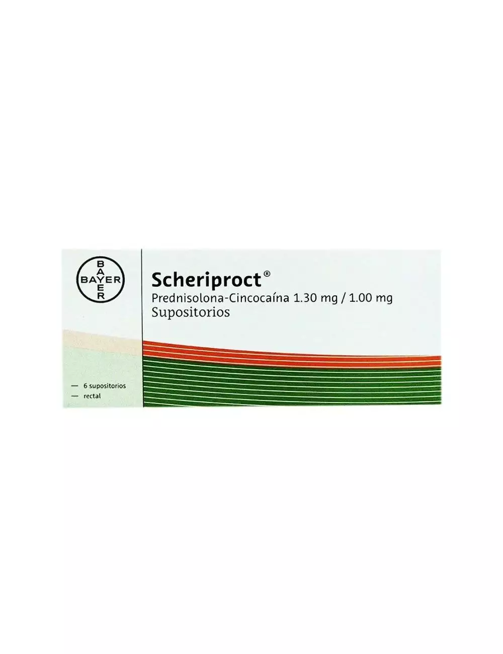 Scheriproct 1.30 mg / 1.00 mg Caja Con 6 Supositorios