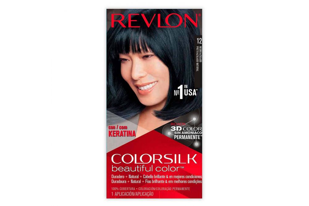 Revlon Colorsilk Tinte Permanente Sin Amoniaco 12 Negro Azulado