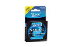 Durex Natural Caja Con 3 Condones Latex