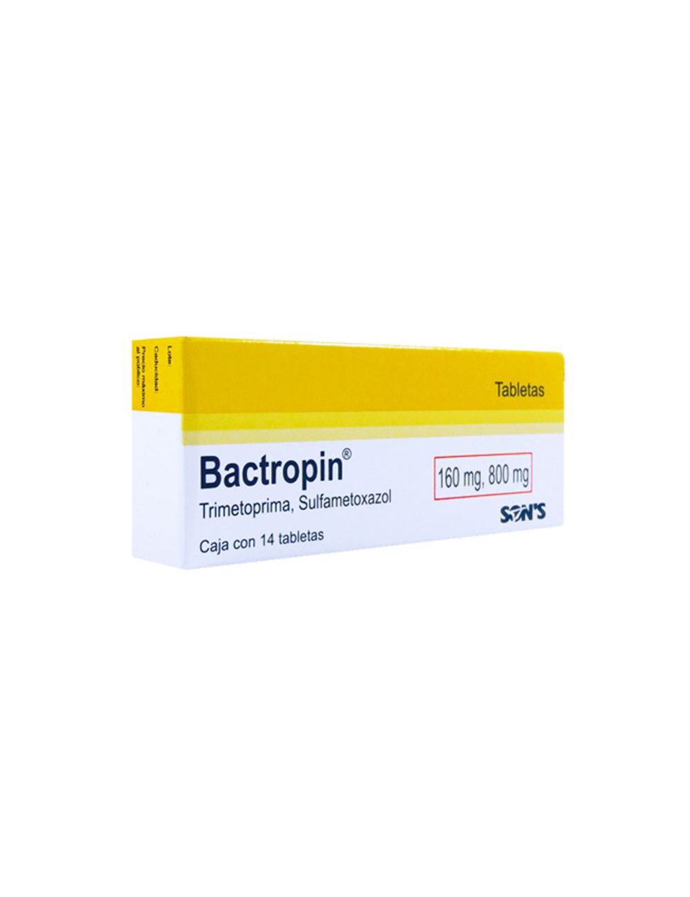 Bactropin 160 mg/ 800 mg Con 14 Tabletas -RX2