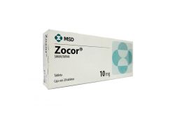 Zocor 10 mg Caja Con 20 Tabletas