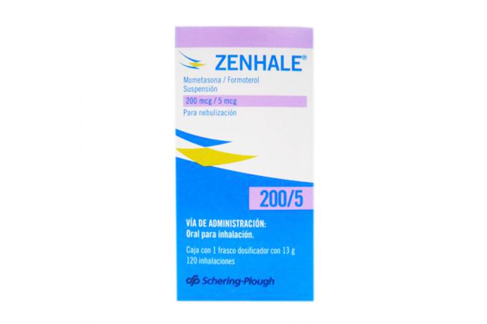 Zenhale Suspensión 200 Mcg/ 5 Mcg Caja con Frasco Dosificador Con 120 inhalaciones