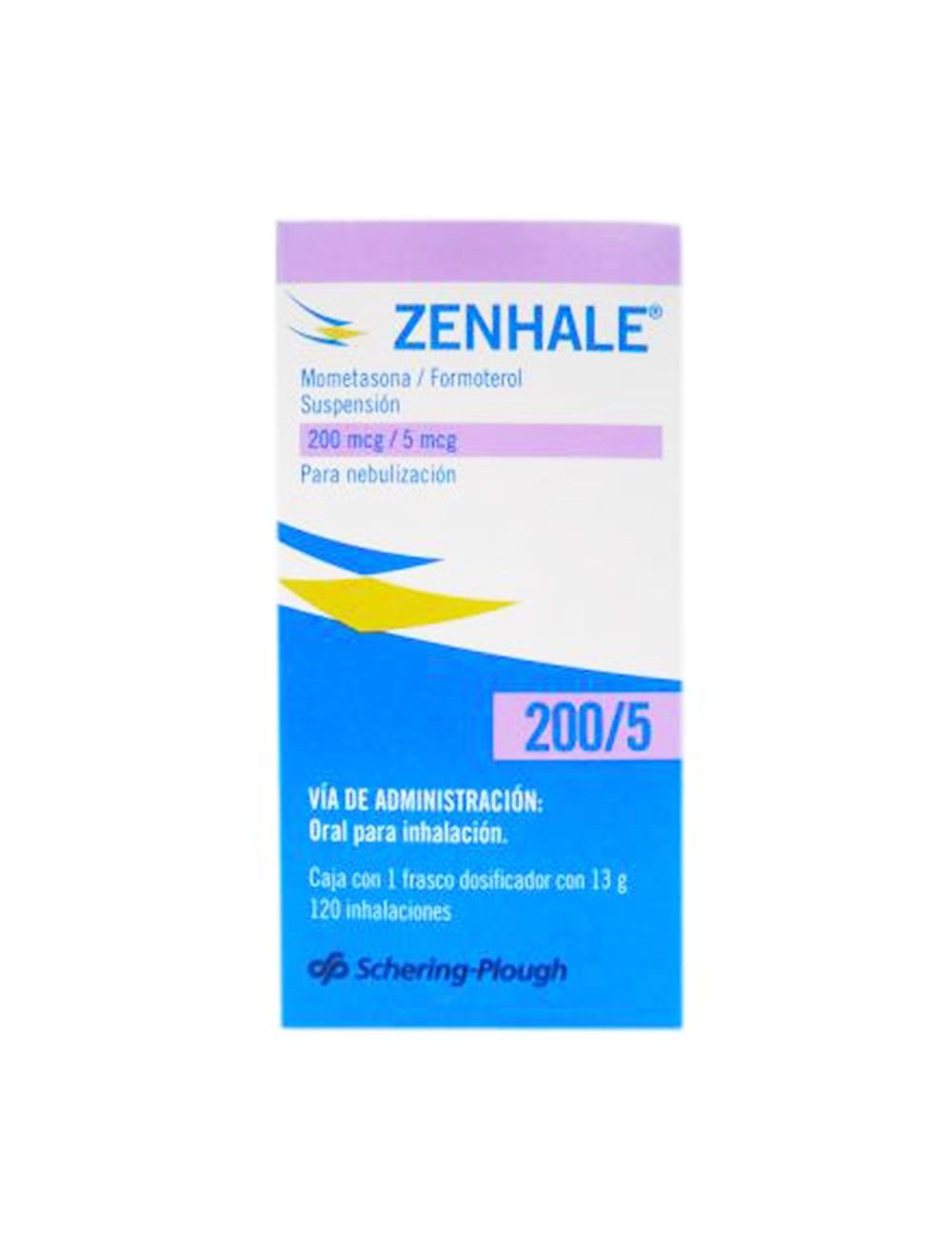 Zenhale Suspensión 200 Mcg/ 5 Mcg Caja con Frasco Dosificador Con 120 inhalaciones