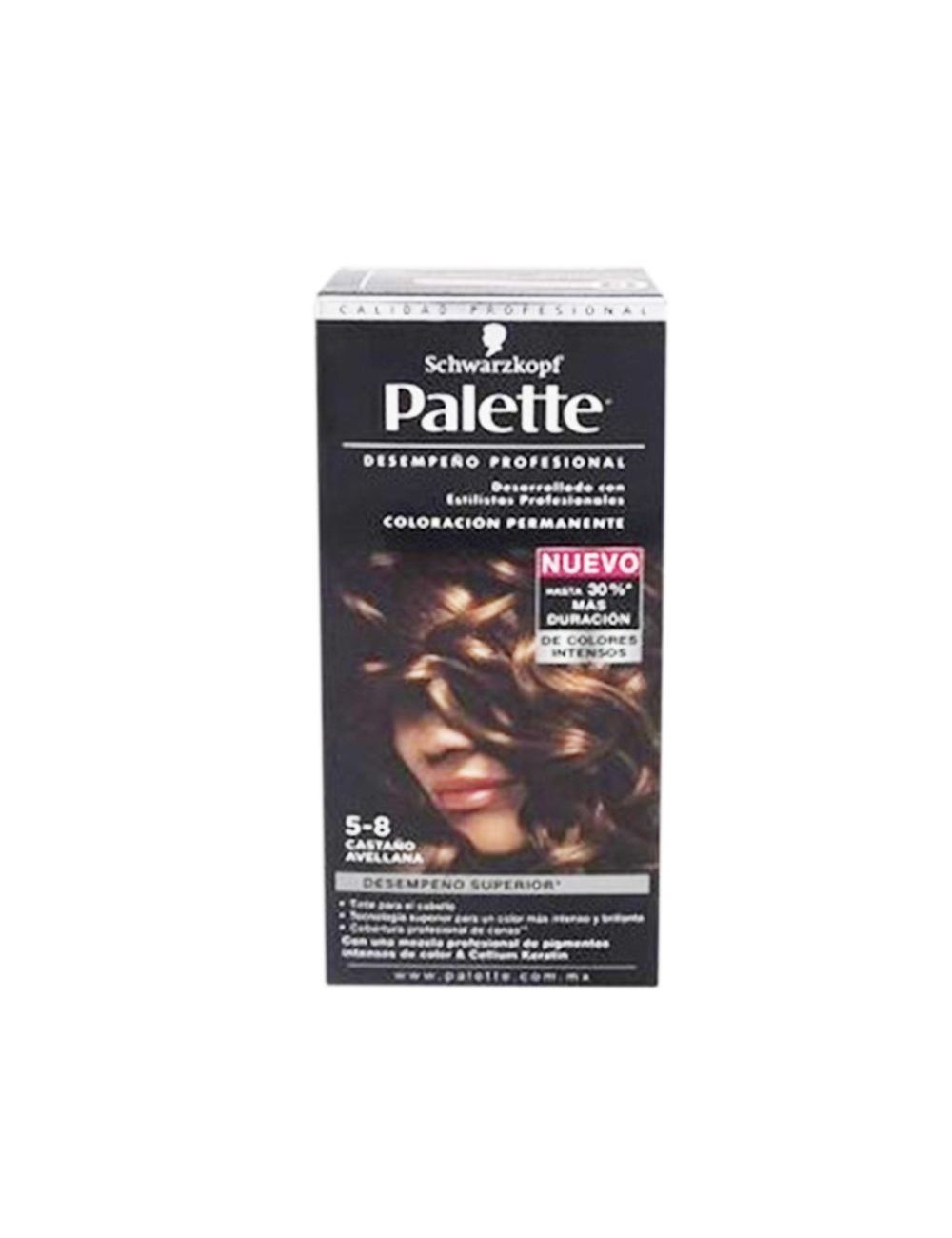TINTE PALETTE 5- 8 CASTAÑO AVELLANA CAJA CON 5 PIEZAS